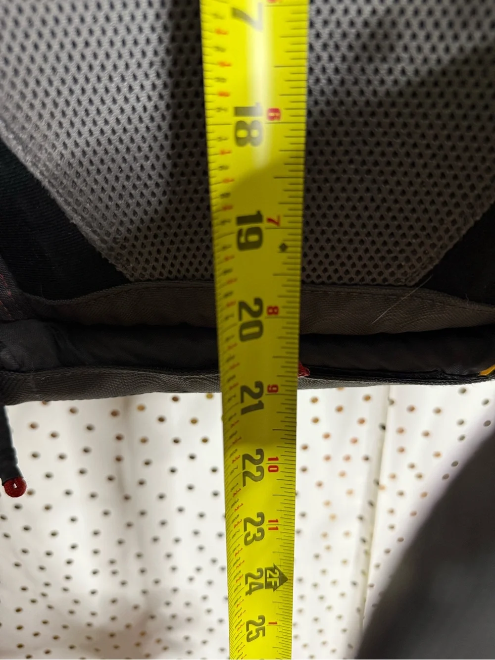 The North Face Black and Gray Men's Backpack with Red Accents
